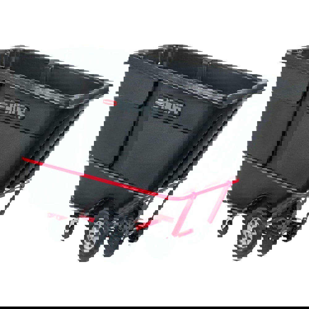 BRUTE Rotomolded Tilt Truck, 202 gal, 1,250 lb Capacity, Plastic, Black